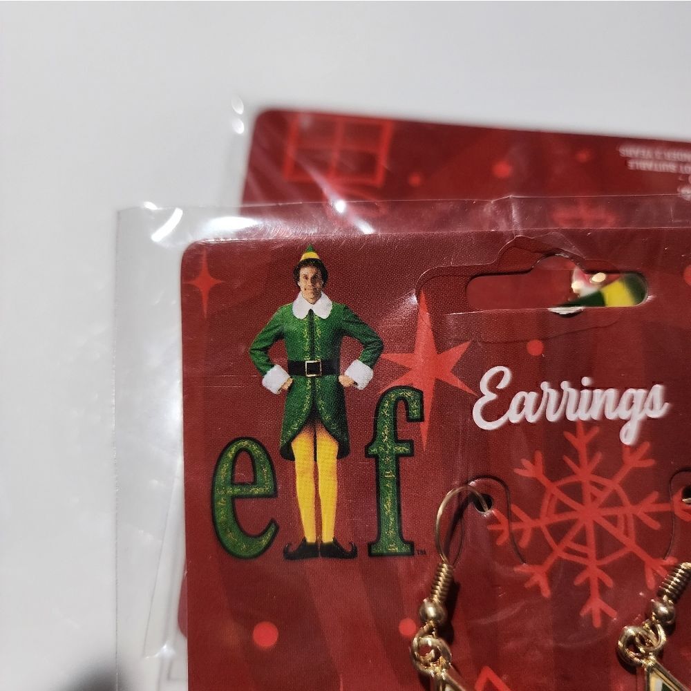 Elf the Movie~ Buddy the Elf Christmas Earrings (Claire’s) NEW - Picture 2 of 3